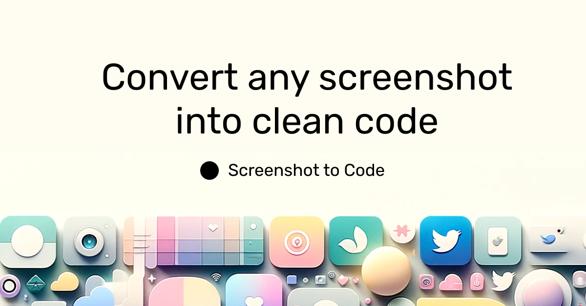 ScreenshotToCode preview
