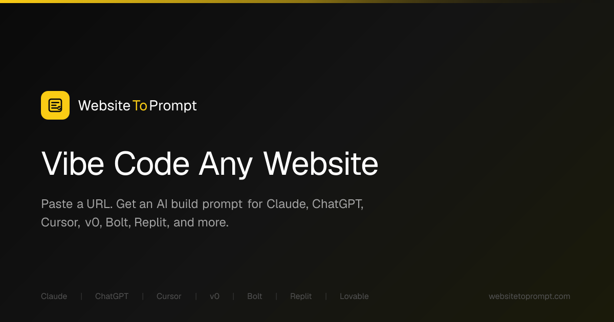 WebsiteToPrompt preview