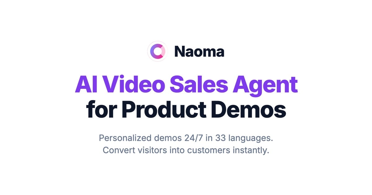 Naoma AI Demo Agent preview
