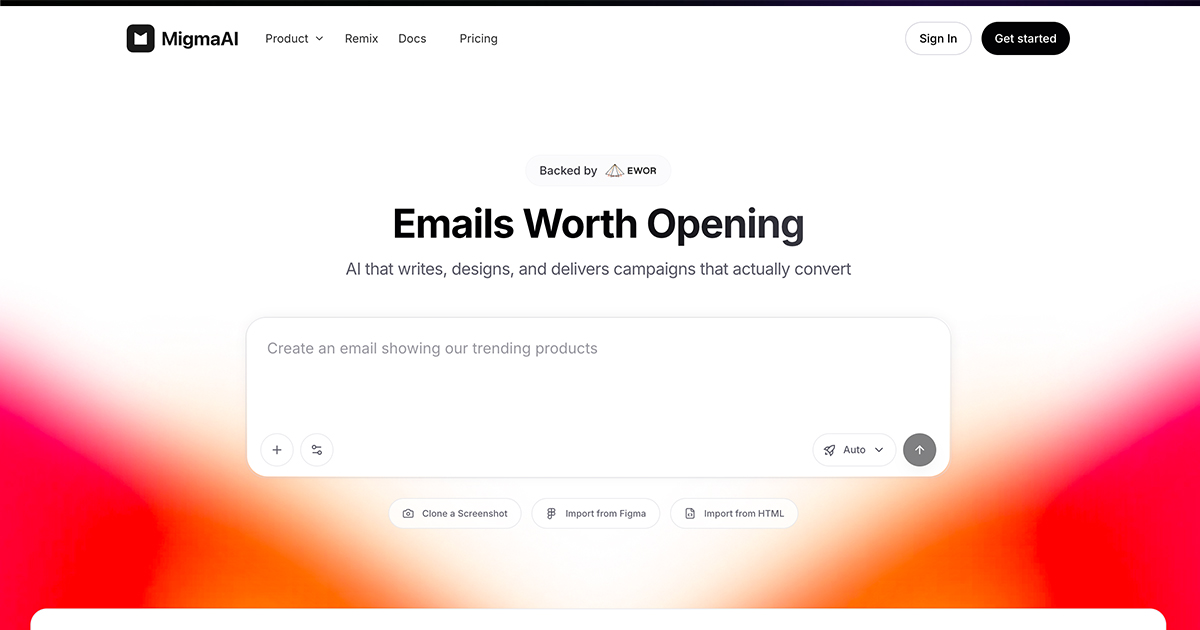 Migma AI preview
