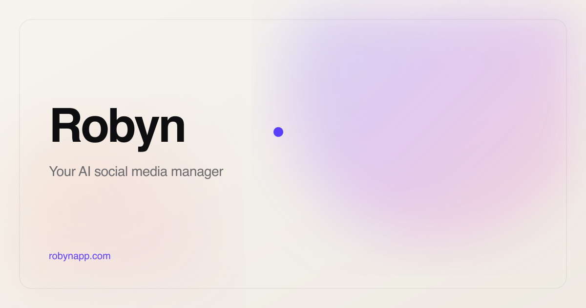 Robyn preview