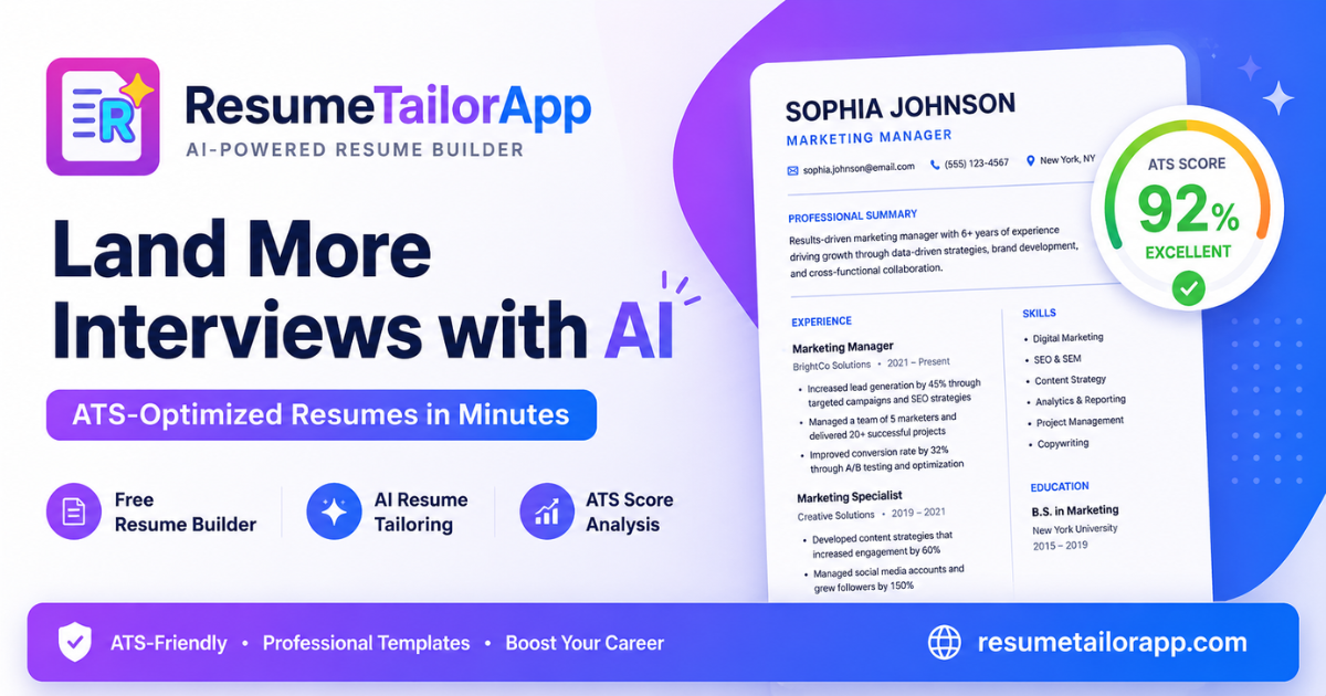 ResumeTailorApp preview