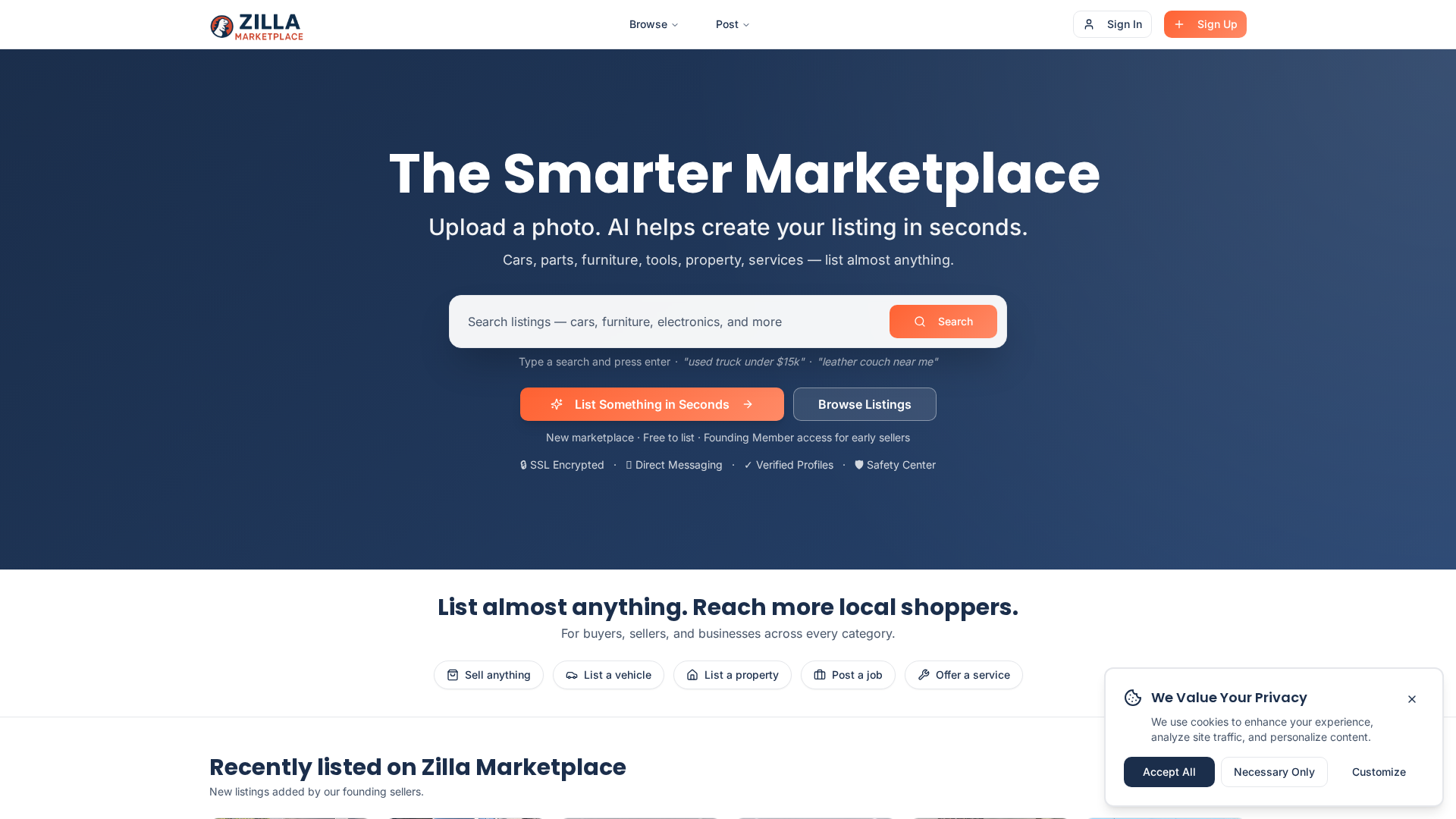 Zilla Marketplace preview