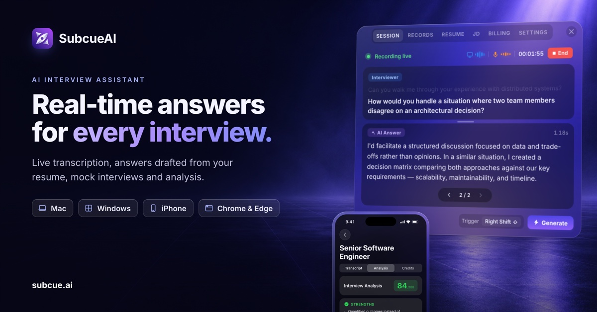 SubcueAI preview