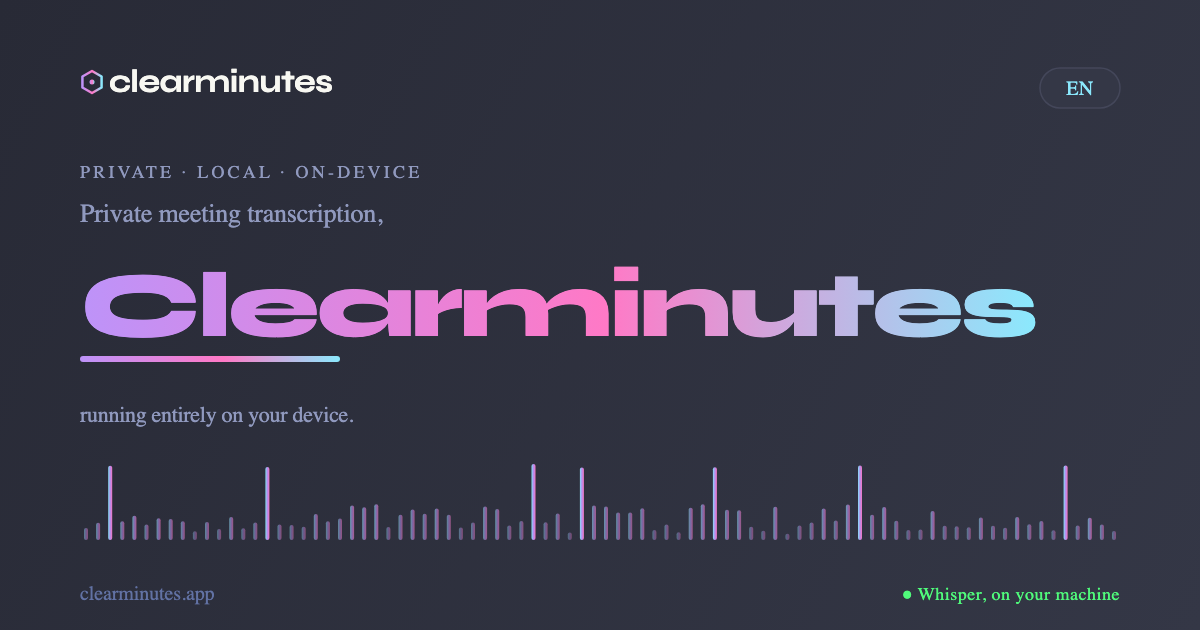 Clearminutes preview