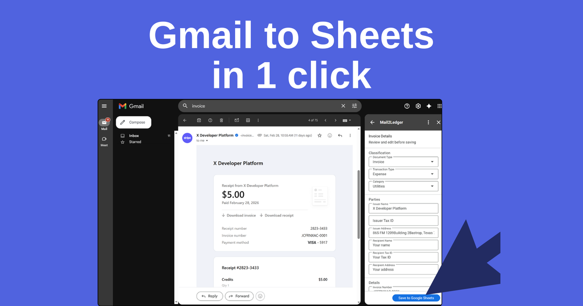Mail2Ledger preview