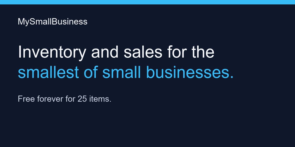 MySmallBusiness preview