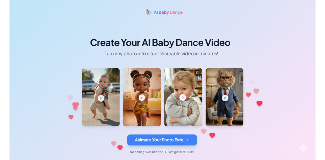 AI Baby Dance Web App preview