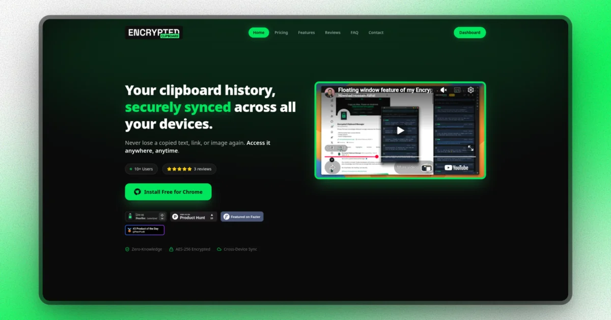 Encrypted Clipboard Manager preview