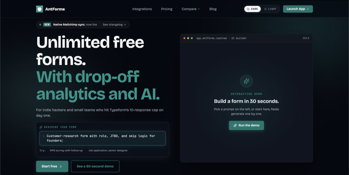 AntForms preview