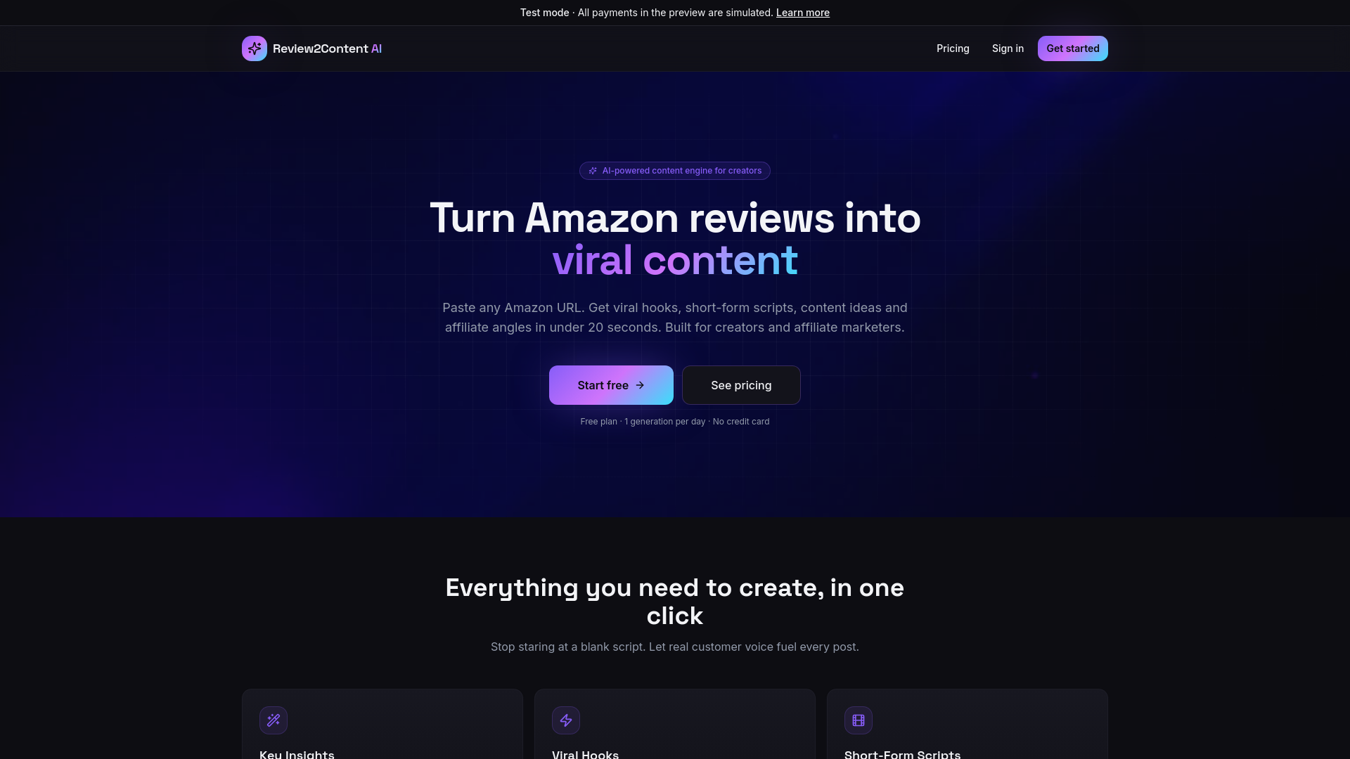 ReviewSpark AI preview