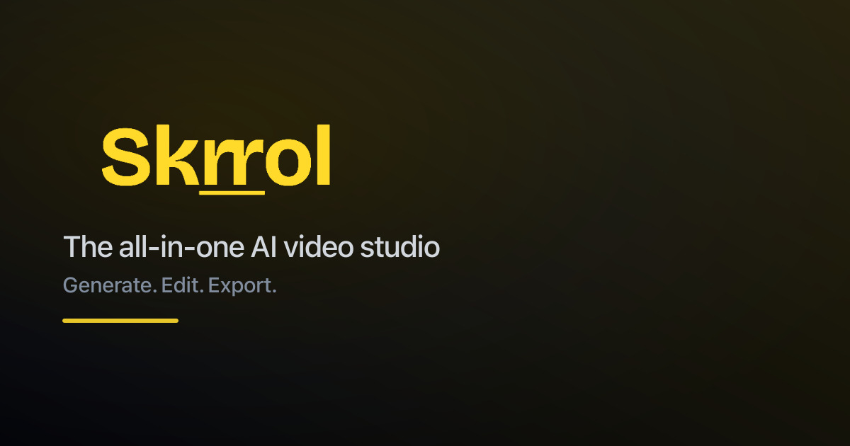 Skrrol AI preview