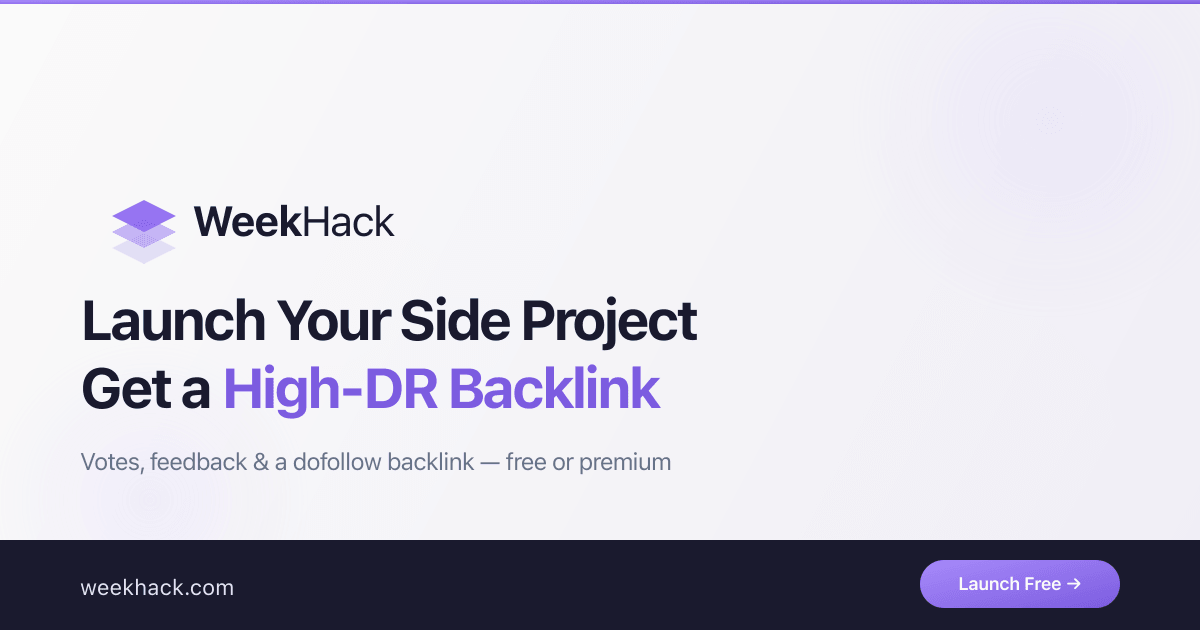 WeekHack preview