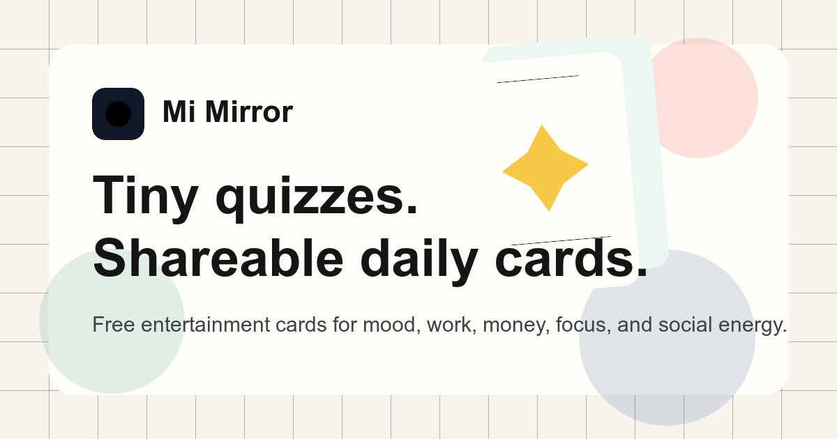 Mi Mirror Tools preview