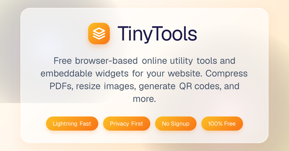 Tiny tools preview
