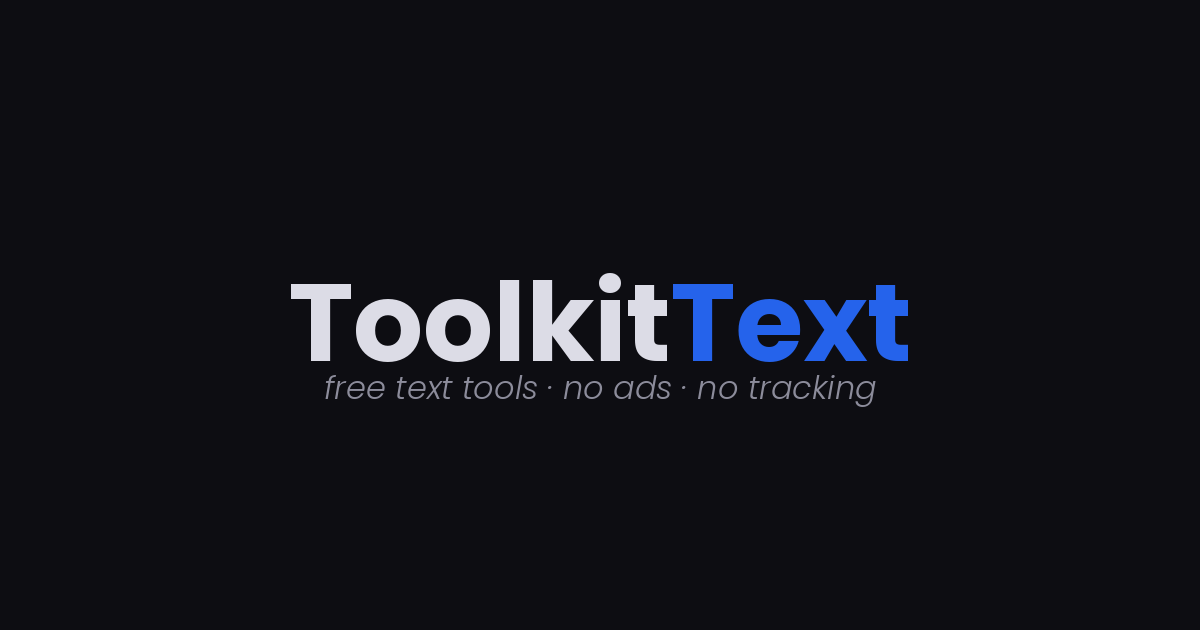 ToolKitText preview