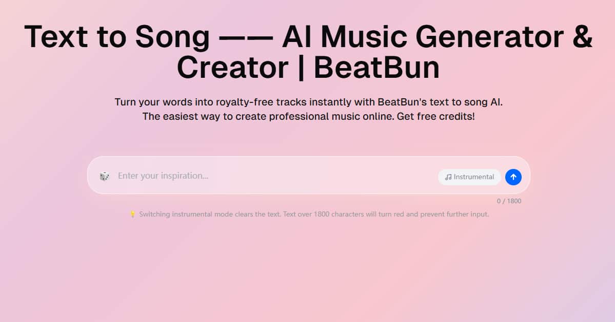 Text To Song - BeatBun preview