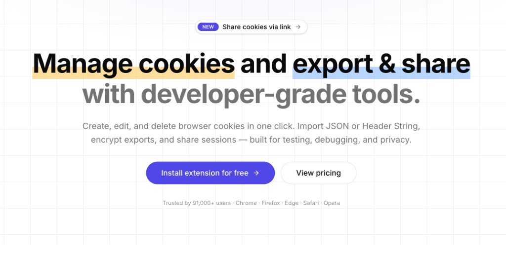 CookiEditor preview