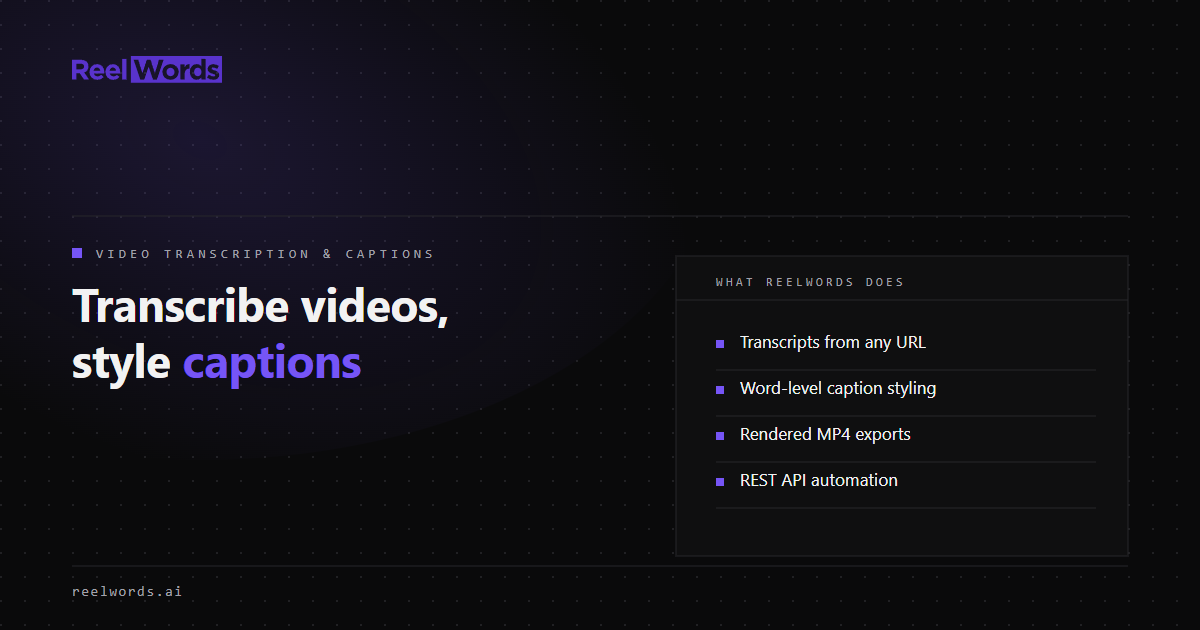 ReelWords preview