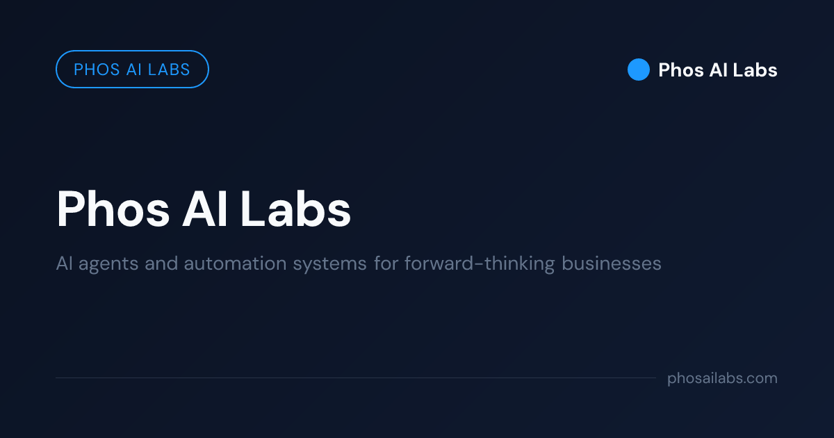 PHOS AI Labs preview