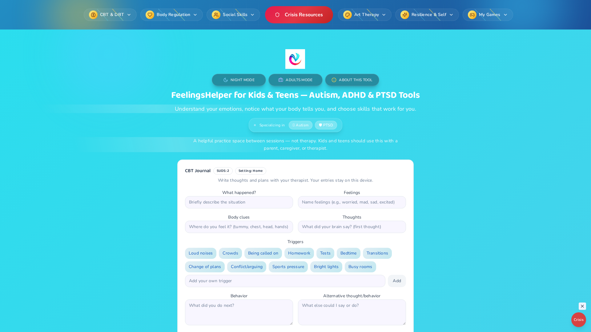 FeelingsHelper preview