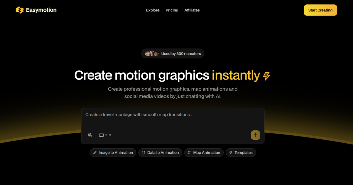 Easymotion - AI Motion Graphics Generator preview