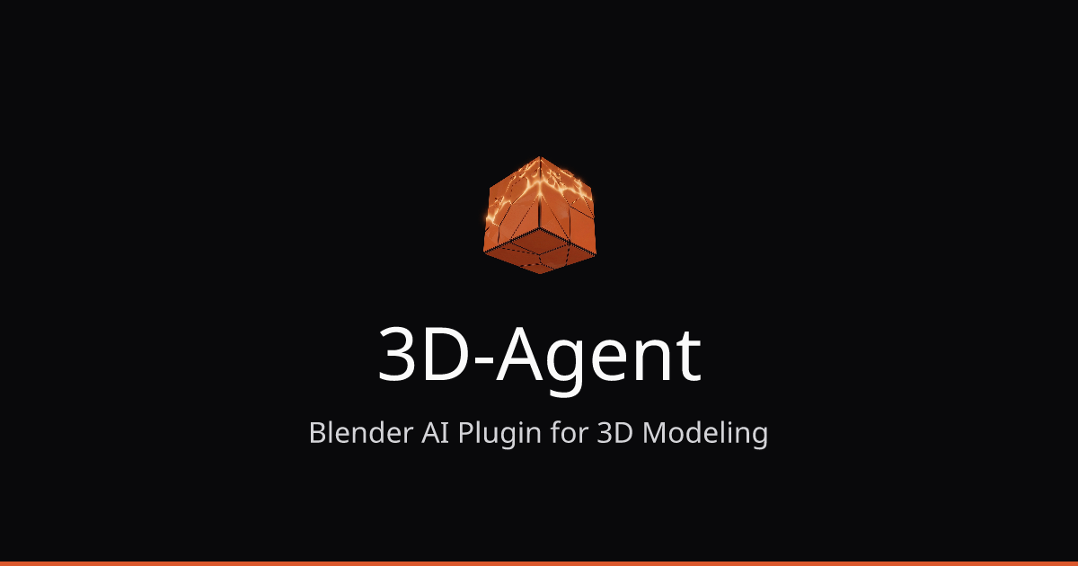 3D-Agent Blender AI Plugin for 3D preview