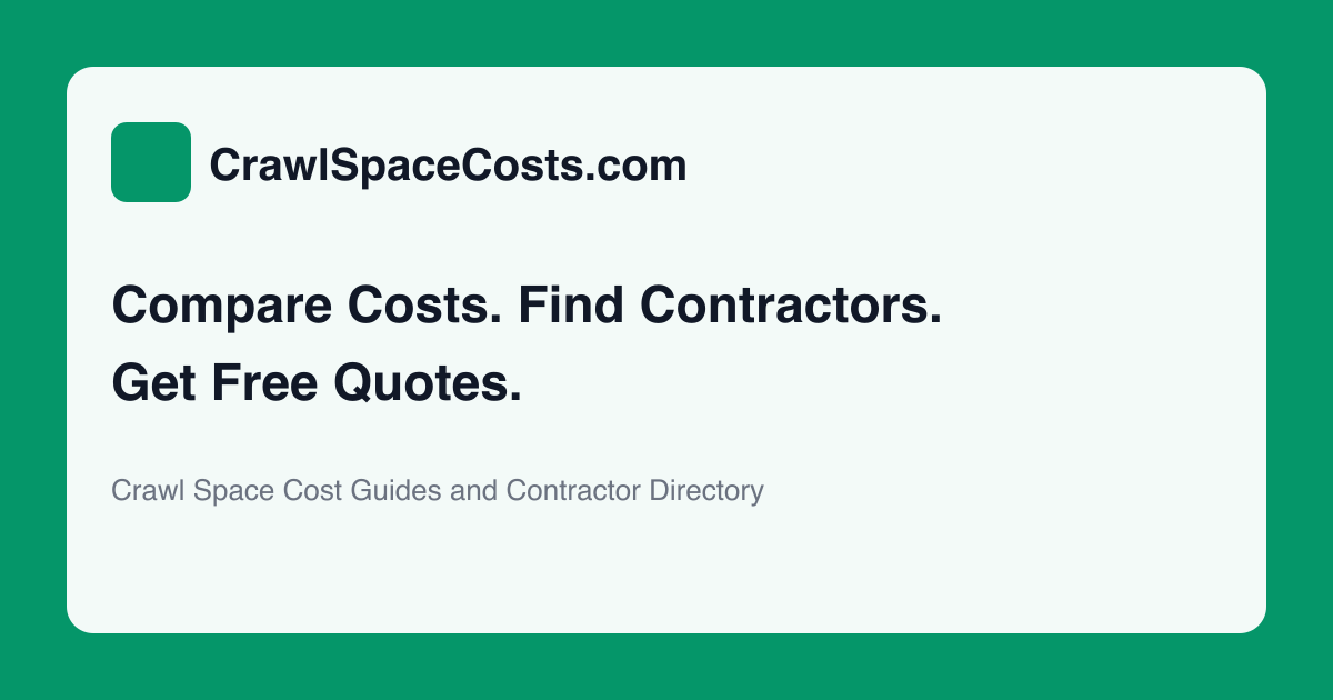 Crawl Space Encapsulation Cost preview