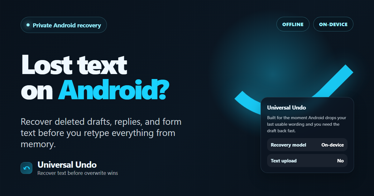 Universal Undo preview