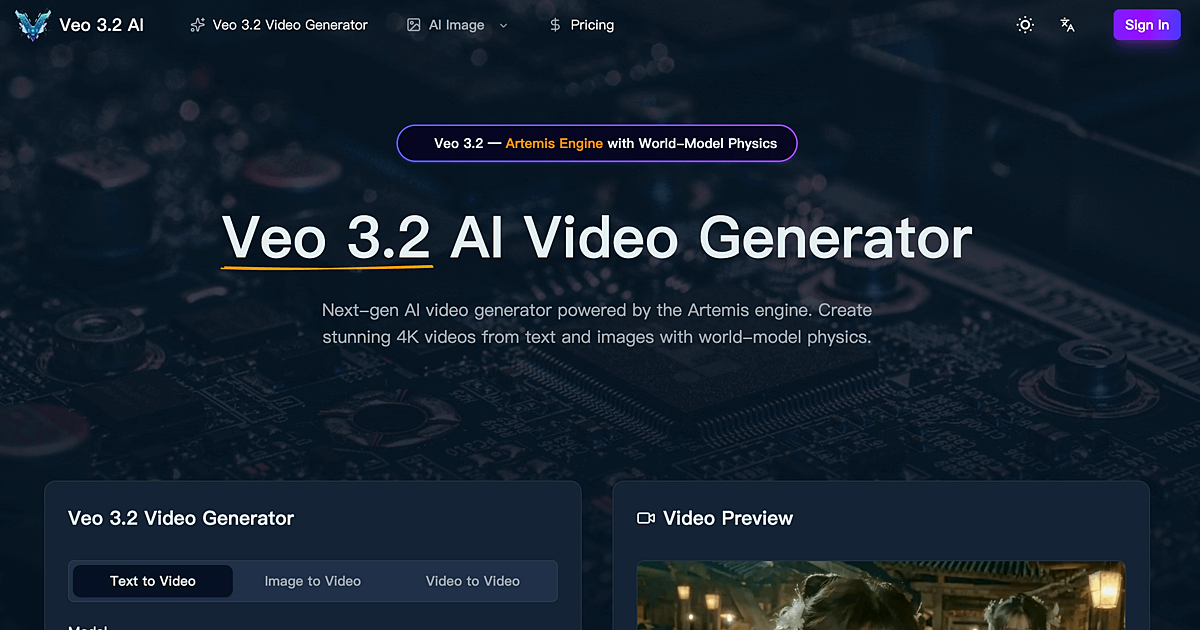 Veo 3.2 preview
