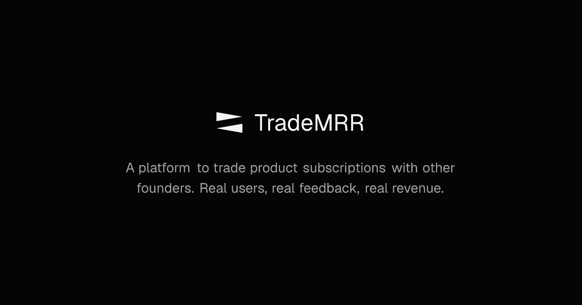TradeMRR preview