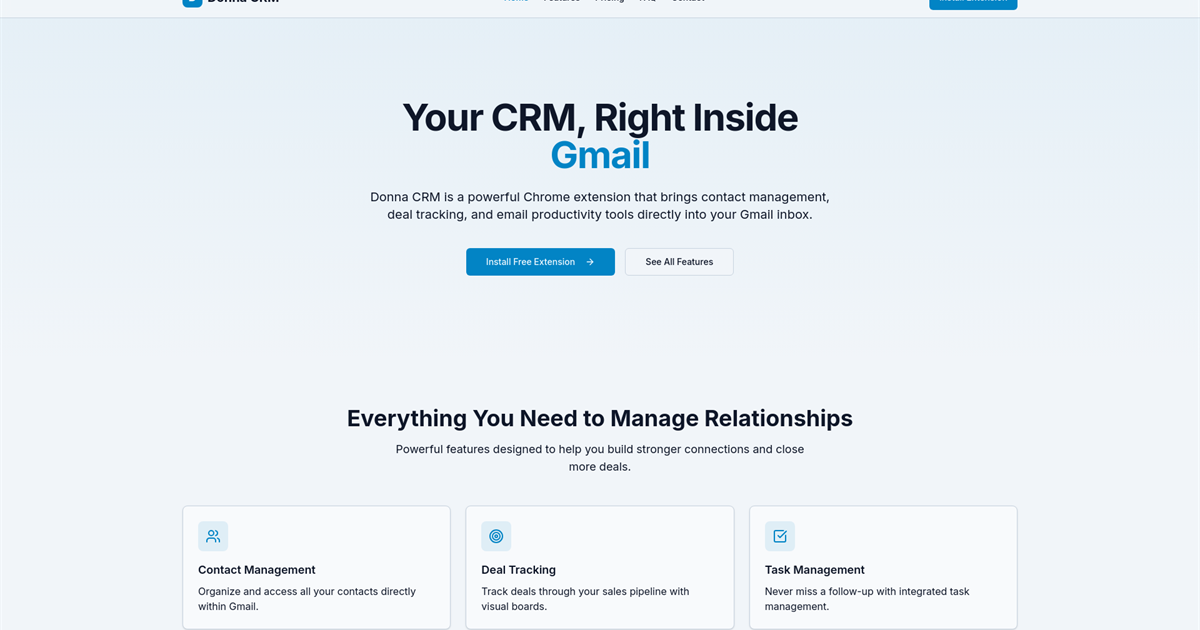 Donna CRM preview