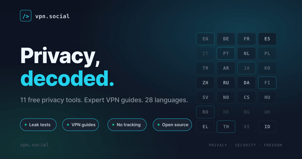 VPNSocial - Privacy Toolkit preview