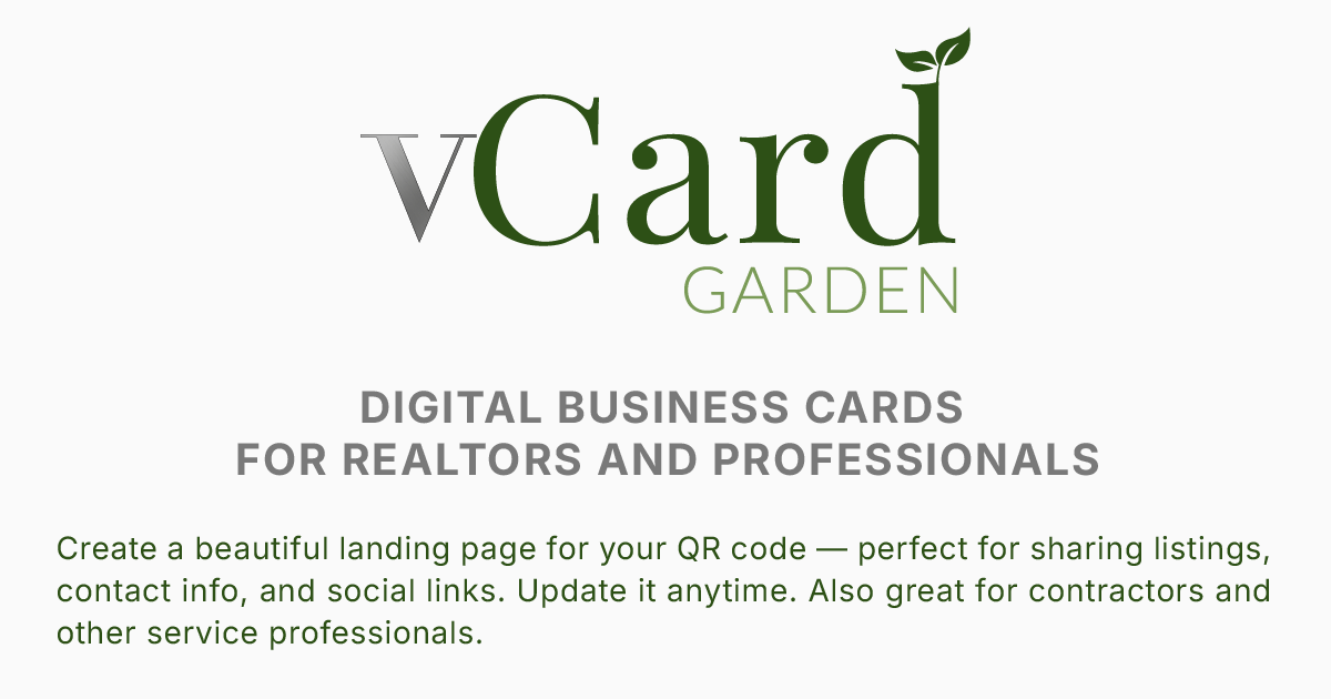 vCard Garden preview