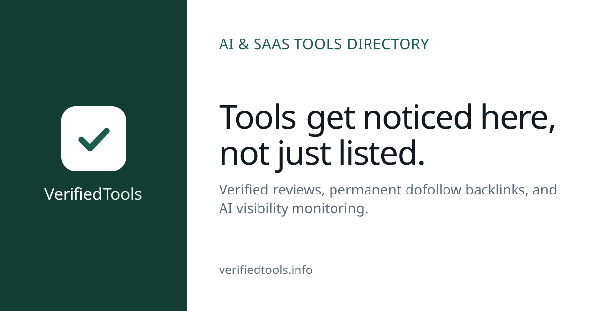 Verified Tools preview