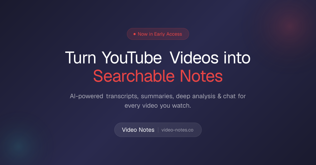 Video Notes preview