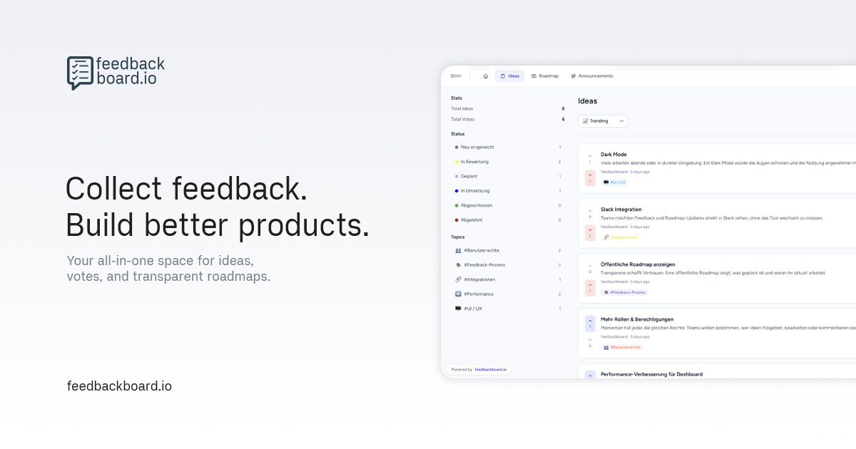 Feedbackboard preview