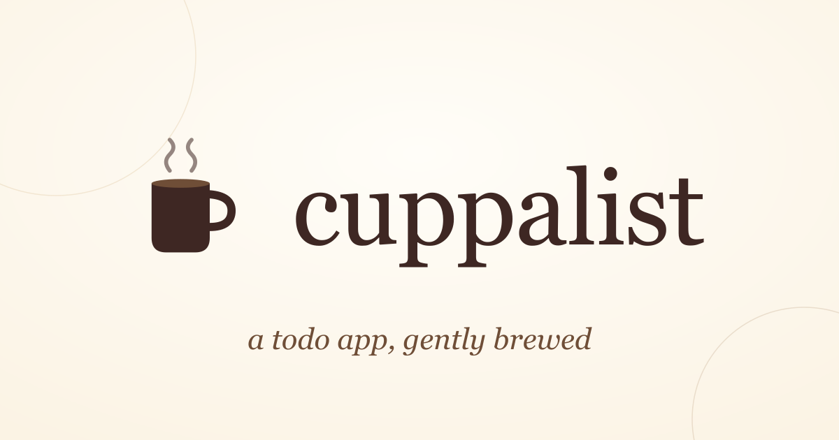 Cuppalist preview