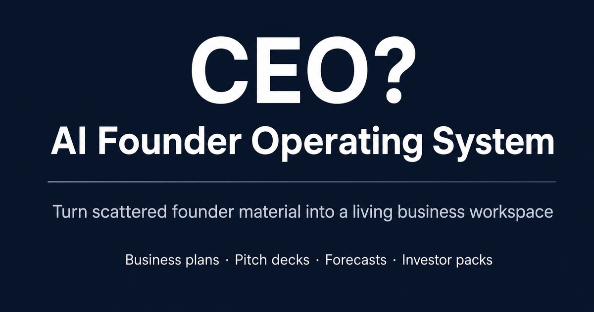 CEO? - Your AI Co-founder preview