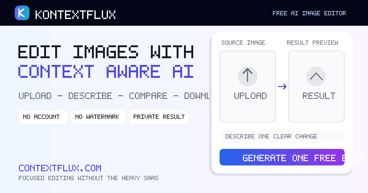 FLUX Kontext preview