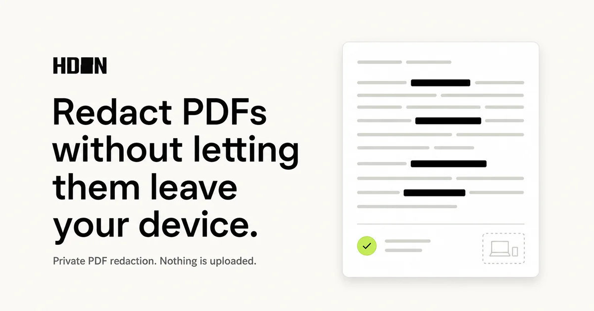 Offline PDF Redactor preview