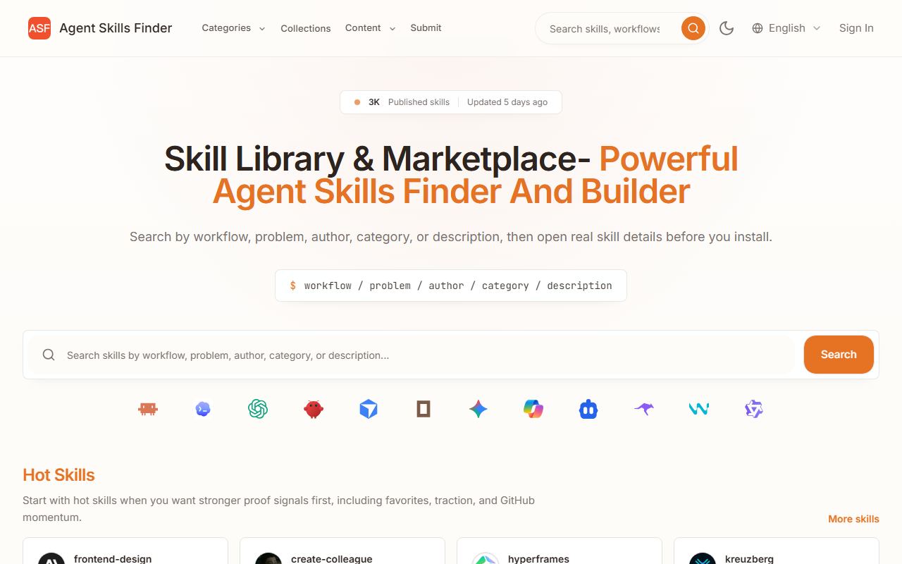 Agent Skills Finder preview