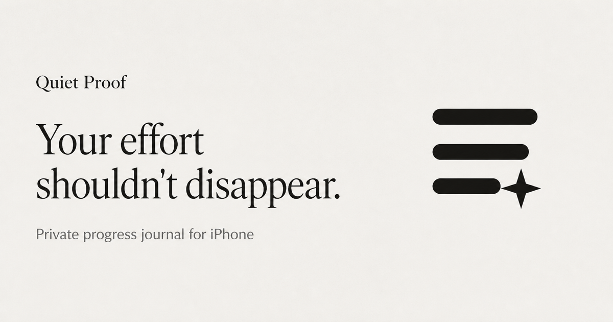 Quiet Proof: Win Journal preview