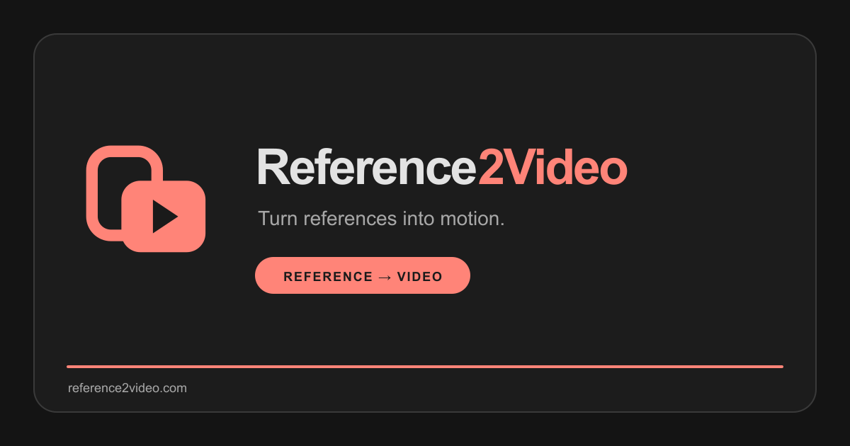 Reference2Video preview