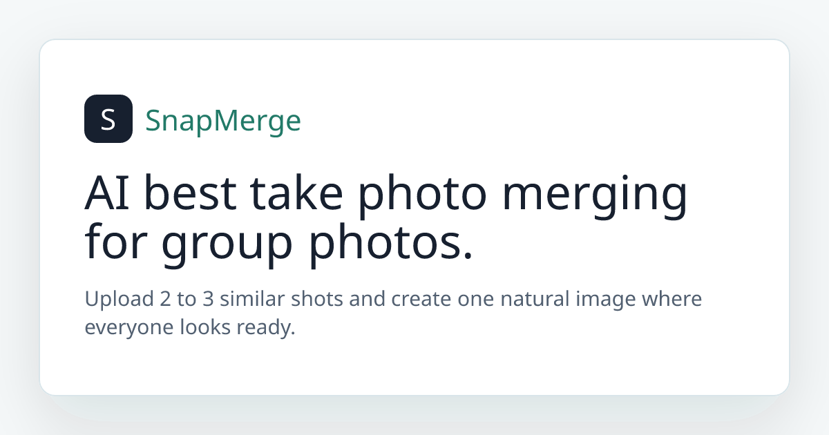 SnapMerge preview