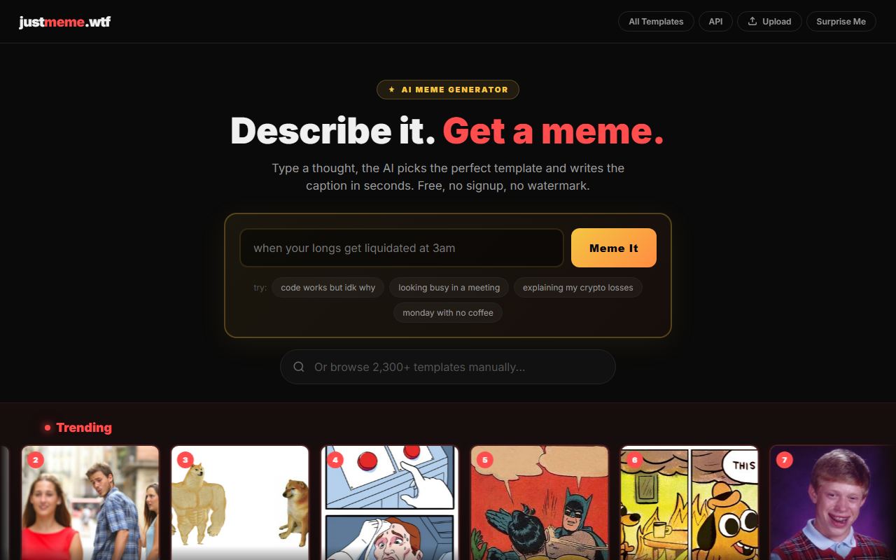 AI Meme Generator preview