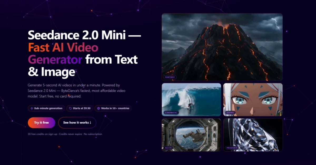 Seedance 2.0 Mini preview