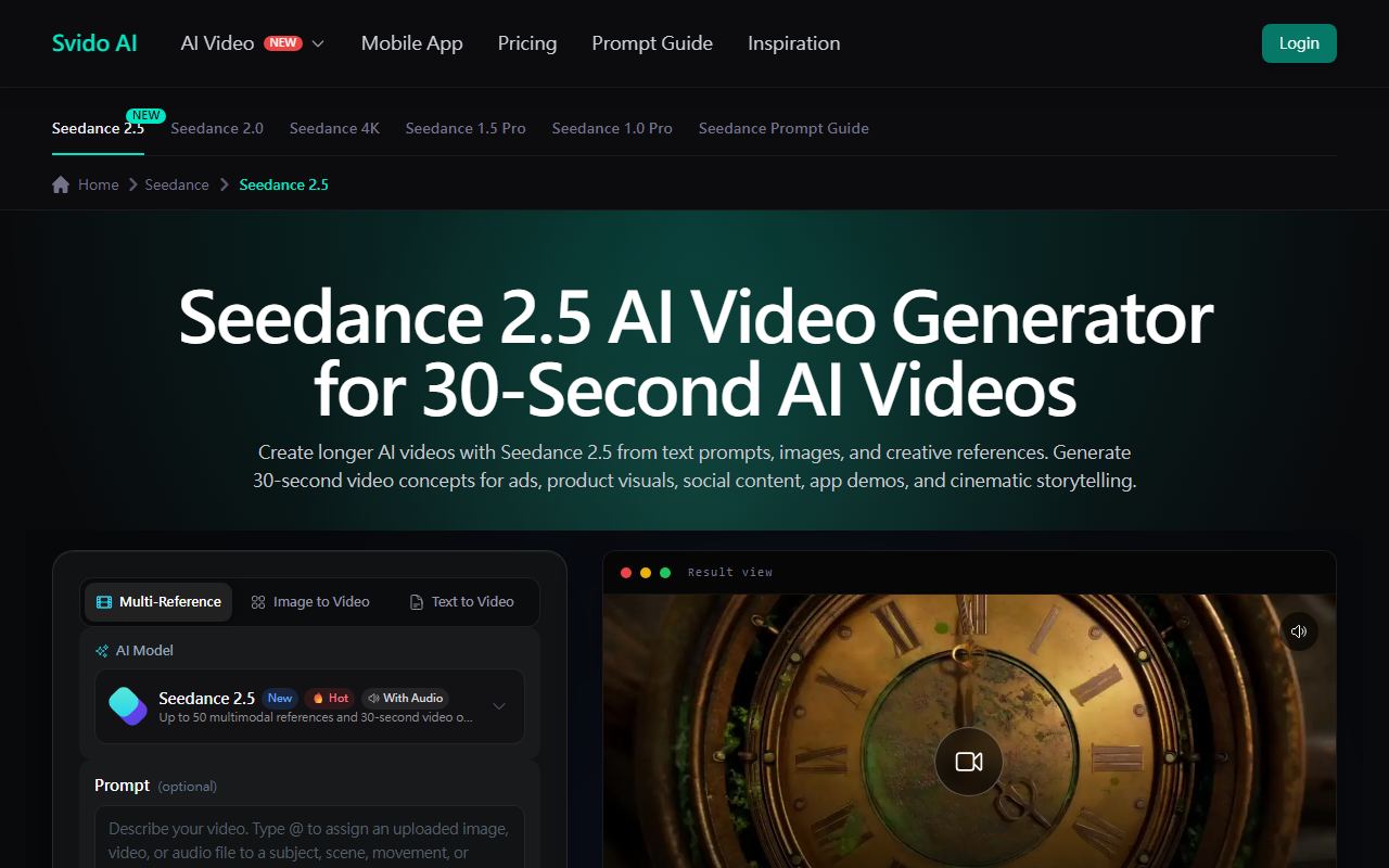 Seedance 2.5 preview