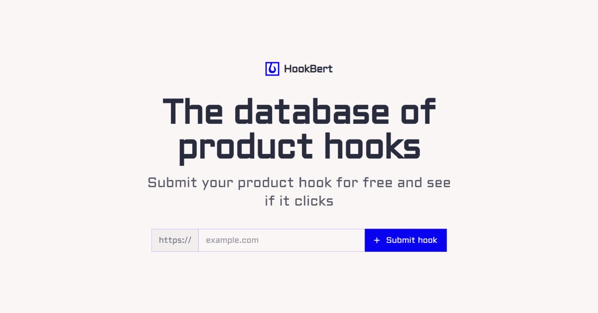 HookBert preview