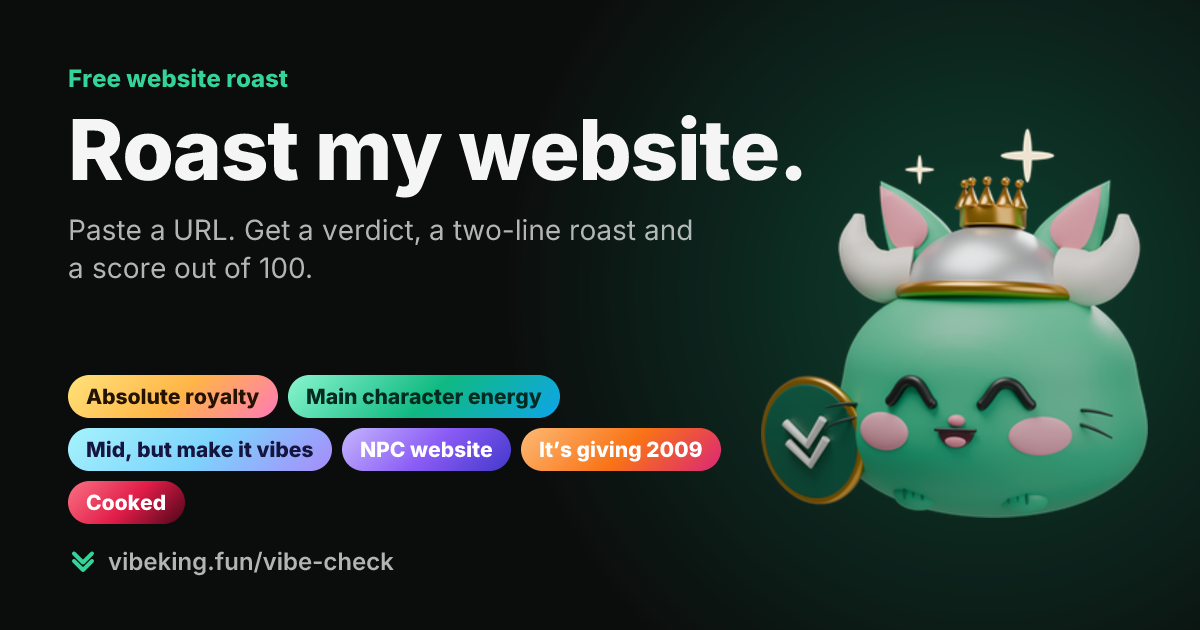 would you let an ai roast your website?